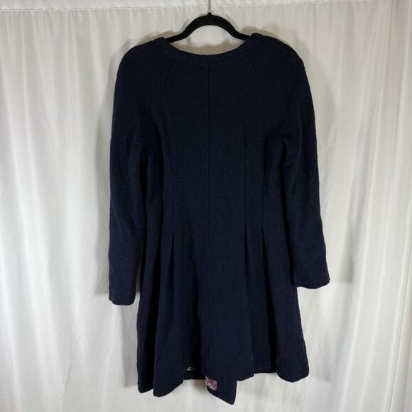 Free People Wool Blend Jacket Women's Medium Blue Button Up Pockets - Picture 9 of 11